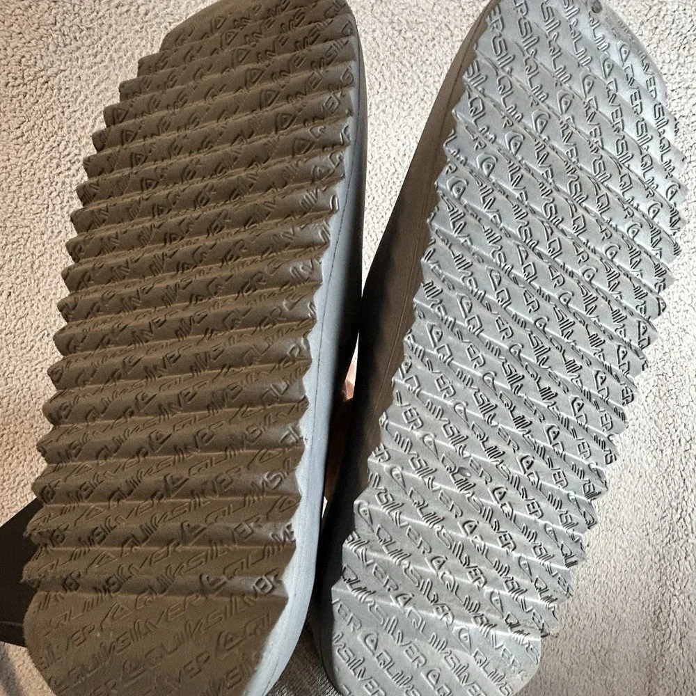 Quiksilver Men's Cloudbreak Comfort Slides Sandals - Size 10 Gray